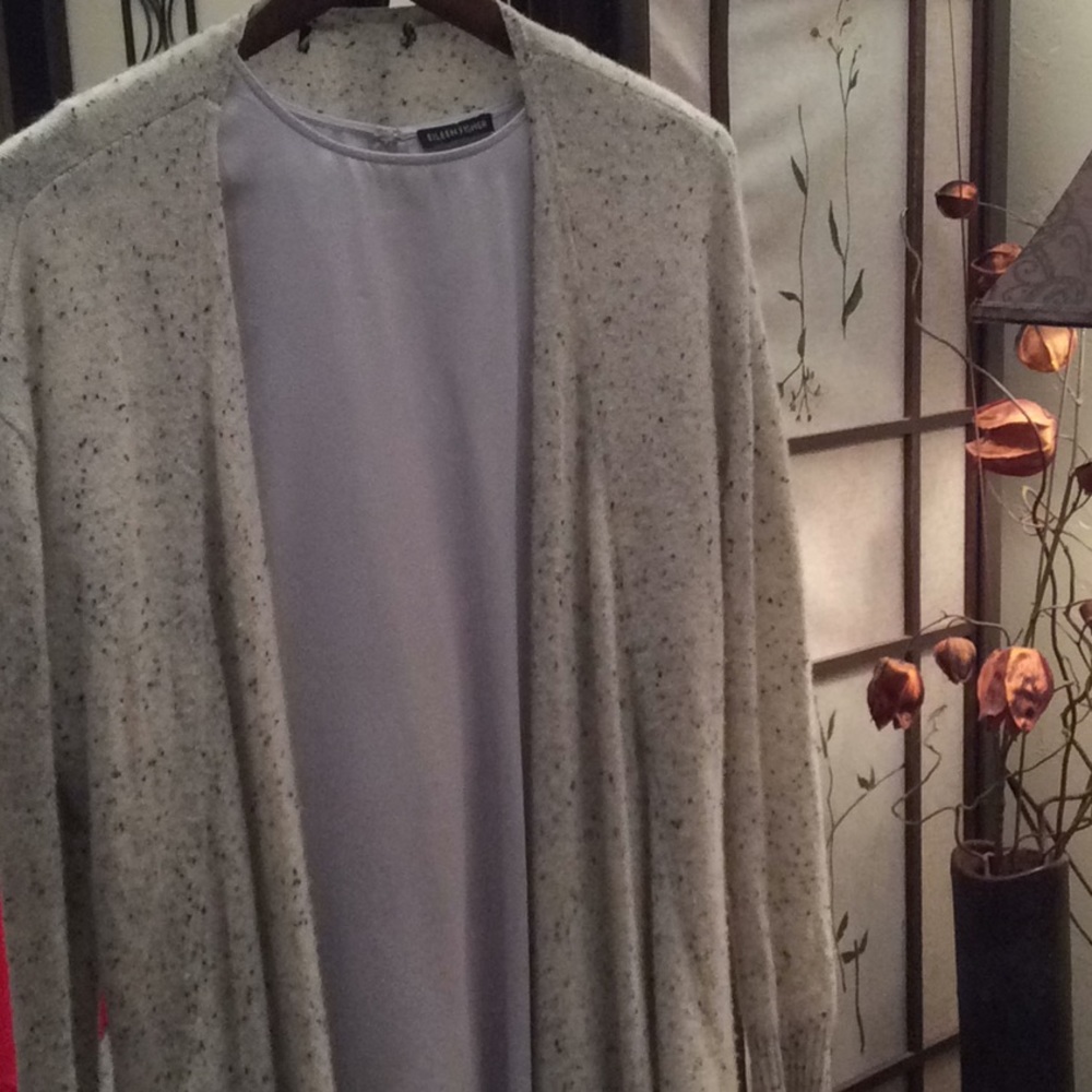 Cashmere open cardigan